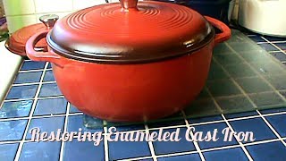 Restoring Enameled Cast Iron [upl. by Sibeal]