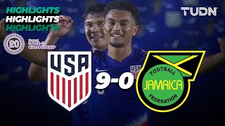 HIGHLIGHTS  Estados Unidos 90 Jamaica  CONCACAF Sub20 Championship  TUDN [upl. by Marlette124]