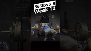 Week 12  565lbs x 8  Julius Maddox  Bench Press [upl. by Nanreh]