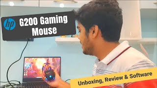 Best gaming mouse within a budget  HP G200  Unboxing and Review [upl. by Brit]