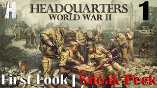 Headquarters World War II  First Look  Sneak Peek  New Game  Part 1 [upl. by Attirb124]