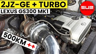 Seryjny 2JZGE  Turbo  Stroimy 500 w Lexusie GS300  Ecumaster EMU  Hamownia [upl. by Eydnarb]