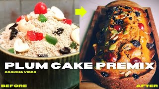 Best Eggless Christmas 🎄🎄 Plum Cake Premix Recipe Easy Plum cake premix Christmas Baking [upl. by Ened]