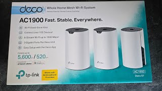 Review  TPLink Deco Mesh WiFi System  AC1900 S7  4 Units  Unboxing And Setup [upl. by Woodman839]