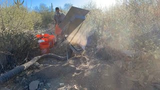 22 Minutes of Arizona Drywashing  Unedited Gold Searching [upl. by Eudora]