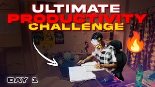 LETS START THIS CHALLENGE 🔥🔥  DAY 1 STUDY VLOG✨  THE MOST PRODUCTIVE MONTH neetaspirant [upl. by Felizio]