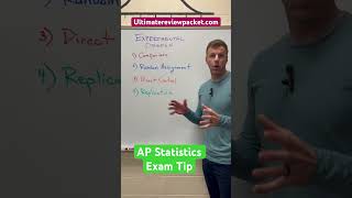 AP Statistics Exam Tip  features of a good experiment apstats apstatistics apexams apexamprep [upl. by Anilasor97]