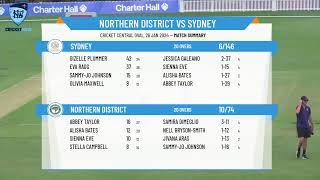 NSW Prem  Kingsgrove Sports T20 Cup  SEMI FINAL  Northern District v Sydney [upl. by Asalocin486]