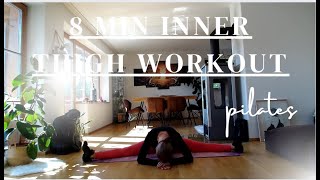 8 MIN INNER THIGH WORKOUT  PILATES  At Home Workout  Easy to follow and effective [upl. by Arlinda]