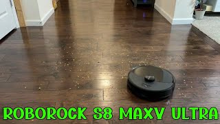 Roborock S8 MaxV ULTRA Hard Floor Pickup Test  Robot Vacuum amp Mop [upl. by Kipper]