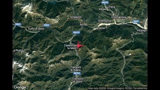 Terremoto Mw 439 UDINEPORDENONE il 20240327 221938 CET prof 5 km [upl. by Kaplan831]