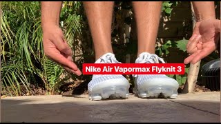 NIKE AIR VAPORMAX FLYKNIT 3  quotWhitePure Platinumquot [upl. by Oiluj579]