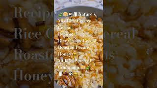 🫒🍯🍃Natures Mix Healthy Cereal Recipe 🍯🥛🥞🍃🍳🌰 Breakfast Cereals pecans healthyfood honeysingh [upl. by Grefe]