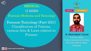 Forensic Toxicology Part221  FMT  MBBS  DR NILESH KESHAV TUMRAM [upl. by Tamara]