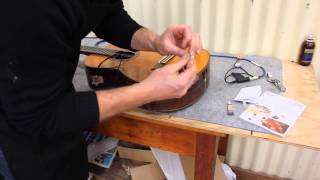 DIY install peterman pickup in acoustic guitar flamenco western and classical [upl. by Somar]