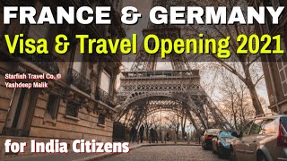 France Germany Visa amp Travel Openings News in MARCH 2021 for India Citizens  हिंदी में [upl. by Cutcheon]