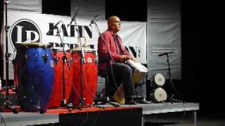 Djembe Performance by master percussionist Hakim Ludin  LPFender Tour 2009 [upl. by Atirys]