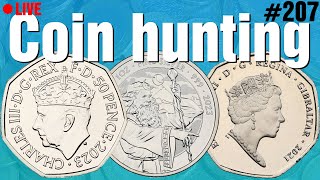 50p Coin Hunting  Live 207 [upl. by Danni]