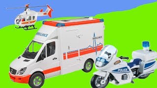 Rescue vehicles 🚚🚑🚒  Krankenwagen Polizei und Hubschrauber im Einsatz [upl. by Ecinom]