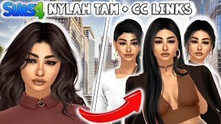 Nylah Tam Sim Lookbook  CC Links  Sims 4 CAS [upl. by Acinnod922]