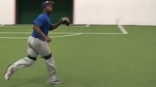 Baseball Drills  Outfield Footwork and Fly Ball [upl. by Archy]