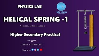 Helical Spring 1  Spring Constant by vertical Oscillation method physics hse [upl. by Fini]