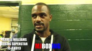 TERRELL WILLIAMS TALKS POSTFIGHT AFTER STOPPING PRICHARD COLON IN 9TH ROUND [upl. by Ploch]