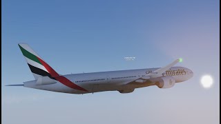 Emirates B777300ER EGKK  MDPC  EGKK roblox projectflight emirates boeing b777 pilot [upl. by Lj]