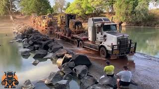 Massive Wood Trucks in Action  Dangerous Climbing and HighSpeed Logging Machines [upl. by Landmeier829]