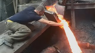 Man Puts Hand in Molten Metal 😱 [upl. by Rehtaeh548]