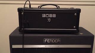 Boss Katana 100 Head Fender Bass Breaker 2x12 Cab [upl. by Ayrb]