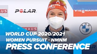 NMNM World Cup 8 Women Pursuit Press Conference [upl. by Mapel597]