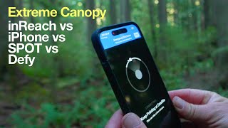 Extreme Tree Canopy Test  inReach iPhone ZOLEO SPOT X [upl. by Sucram]