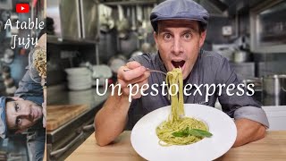 Pâte au pesto maison  comment réaliser un pesto maison  Vidéo A table Juju [upl. by Harima693]