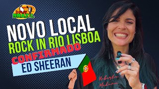 Rock in Rio Lisboa 20 Anos  Ed Sheeran PRIMEIRA ATRAÇÃO CONFIRMADA [upl. by Araf]