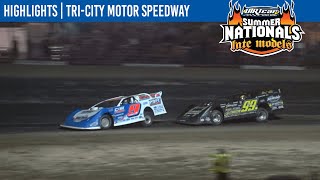 DIRTcar Summer Nationals Late Models at TriCity Motor Speedway August 20 2021  HIGHLIGHTS [upl. by Oned76]