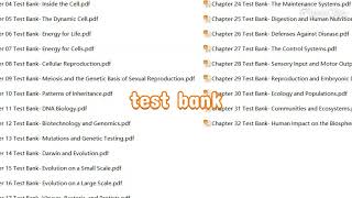 test bank for Essentials of Biology 6th Edition by Sylvia Mader [upl. by Sarazen407]