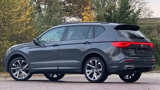 Seat NEW Tarraco FR in 4K 2021 Dolphin Grey Metallic 20 inch Machined walk around amp detail inside [upl. by Russel]