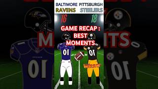 Lamar Jackson Shines Ravens vs Steelers Highlights amp Key Plays [upl. by Gothard]