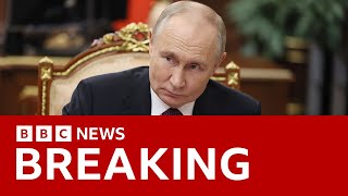 Putin says Russia hit Ukraine with new intermediaterange ballistic missile  BBC News [upl. by Richart]