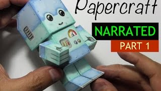 How to Make a Paper Craft Chibi Robot PART 1 [upl. by Notsla]