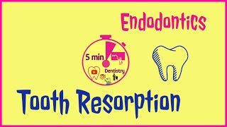 TOOTH RESORPTION  ENDODONTICS  QUICK NOTES  5 min DENTISTRY [upl. by Josee]