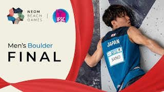 Mens Boulder final  NEOM Beach Games 2023 [upl. by Monaco]