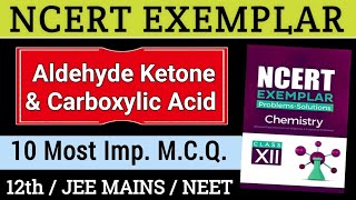 NCERT Exemplar 12th  10 Most Important MCQ  Aldehydes Ketones And Carboxylic Acid  JEE NEET [upl. by Gauntlett43]