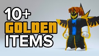 10 FREE GOLDEN ROBLOX ITEMS 😱😳2023 [upl. by Ewold39]