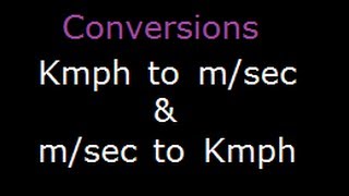 Math problem speed distance conversion of Kmhr to ms [upl. by Ahsinyt]