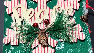 Peace Christmas Junk Journal Scrapbook [upl. by Margarida]