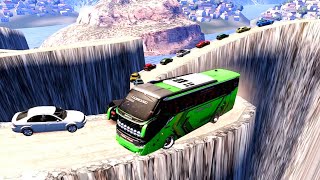 VOLVO extreme Bus Driving in most dangerous road in the world 074 eurotrucksimulator2 shortslive [upl. by Zahavi]