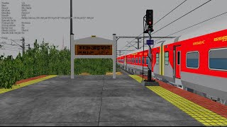 PATNA RAJDHANI EXPRESS TRAIN GAMEPLAY IN MSTS OPEN RAILS [upl. by Dinse]