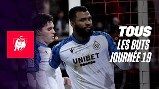 TOUS LES BUTS JOURNEE 19 👀⚽ Moments forts de la Jupiler Pro League 2324 [upl. by Madison]